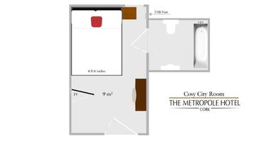 Фото номера Бюджетный двухместный номер с 1 кроватью Отель The Metropole Hotel Cork г. Корк 3